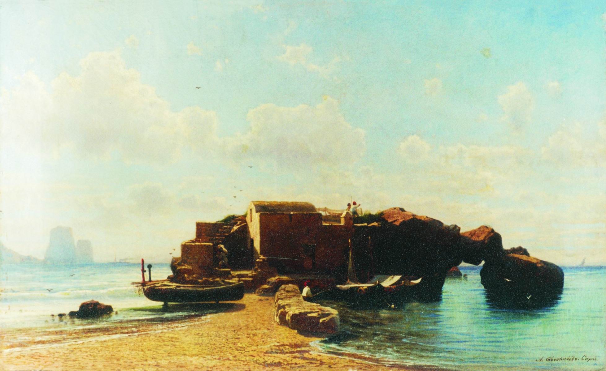 Боголюбов. Малая гавань. Капри. 1855