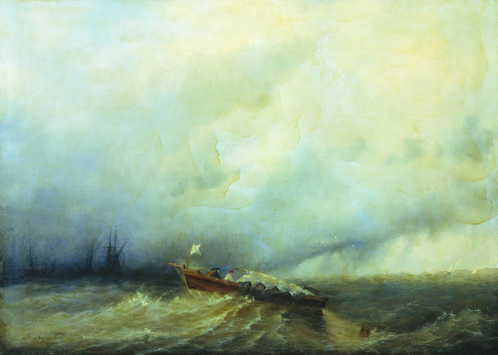 Боголюбов. Море перед штормом. 1860