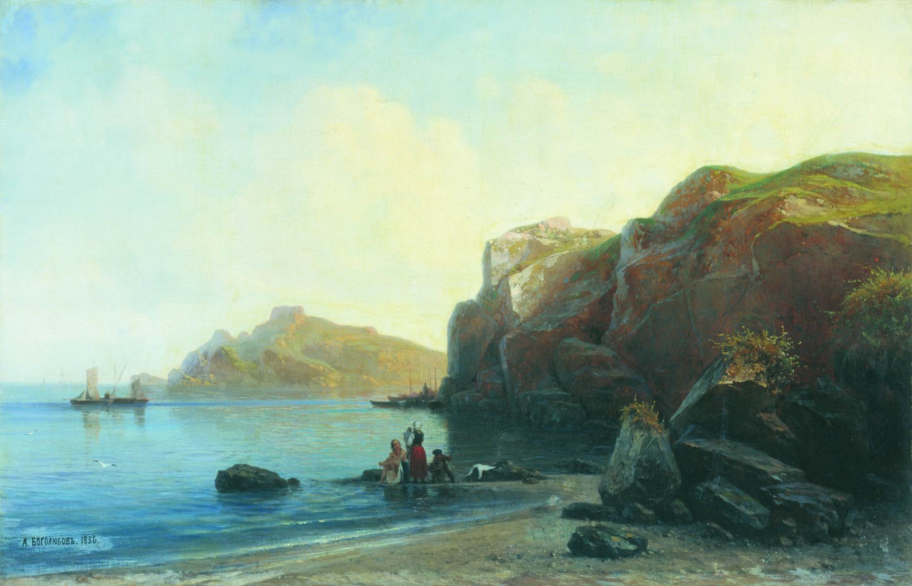 Боголюбов. На берегу моря. 1856