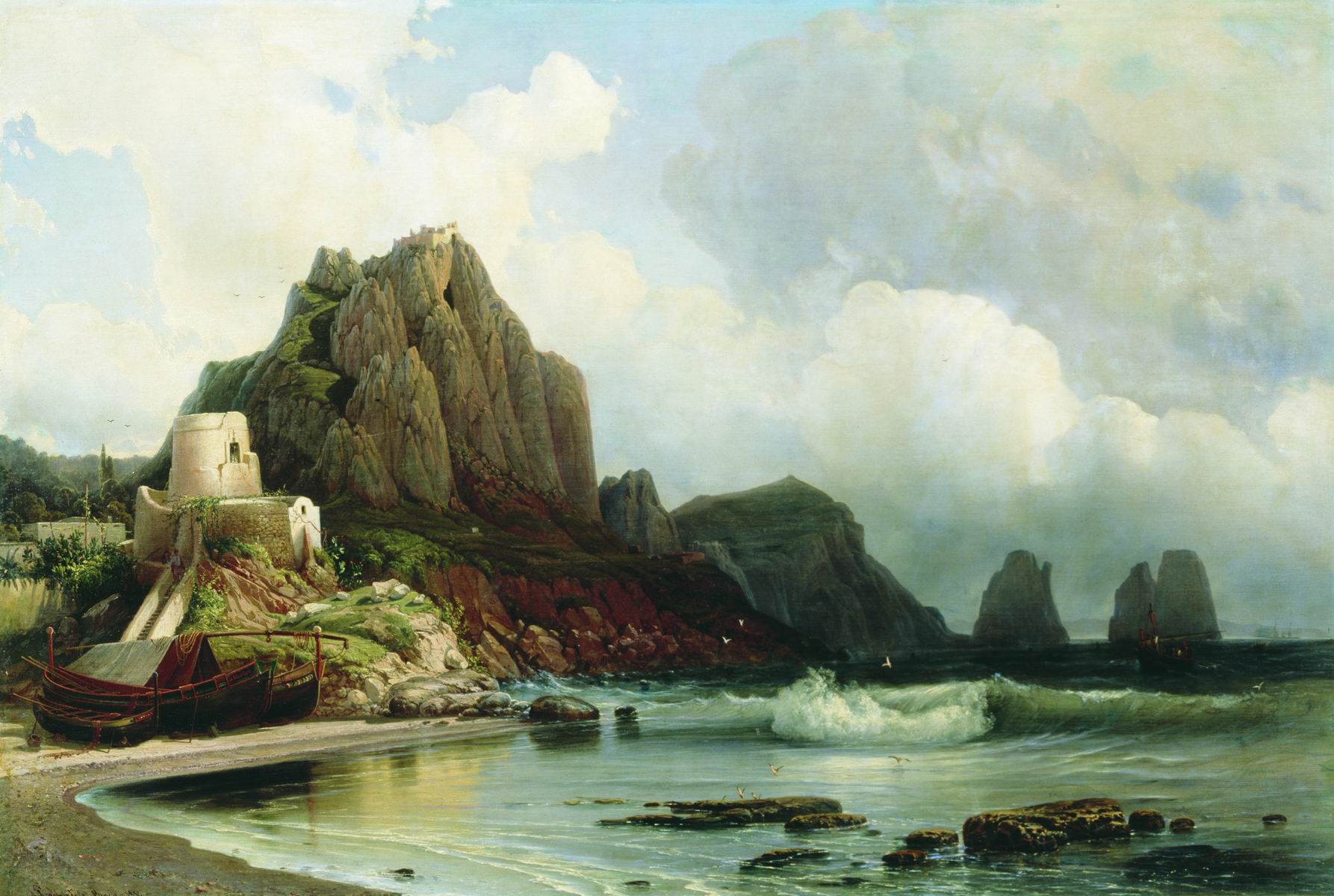 Боголюбов. Остров Капри. 1856