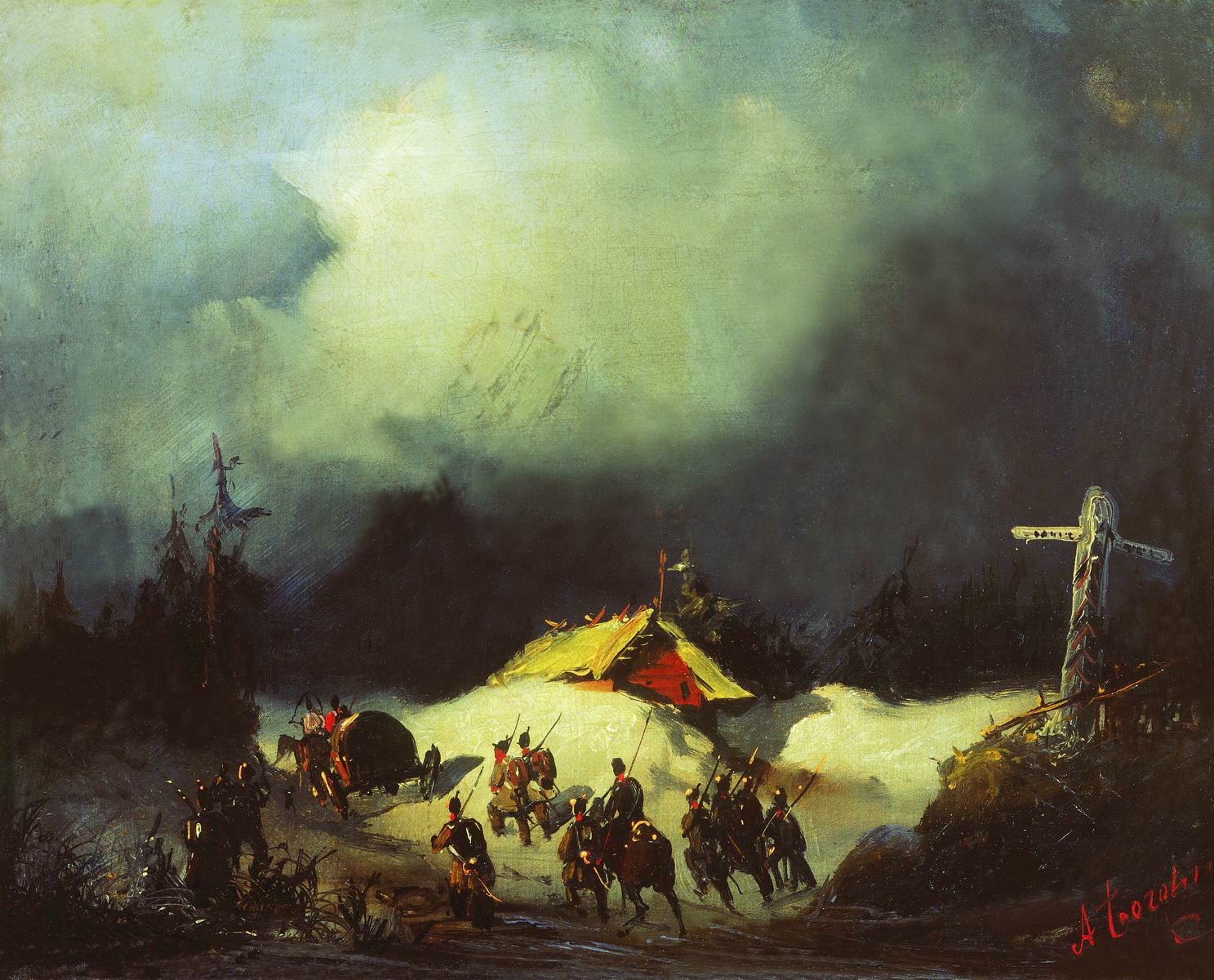 Боголюбов. Отправление декабристов в ссылку в Финляндию. 1854