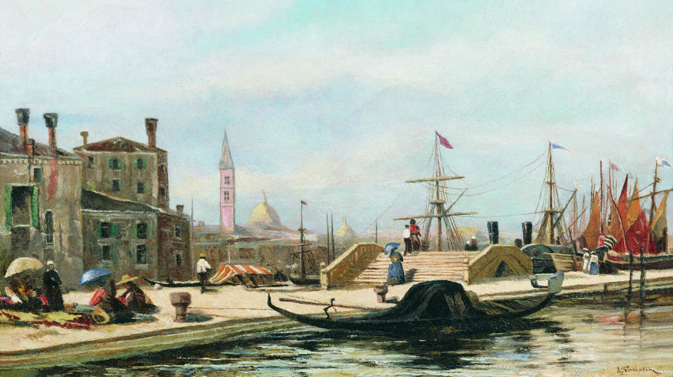 Боголюбов. Порт. Венеция. 1860