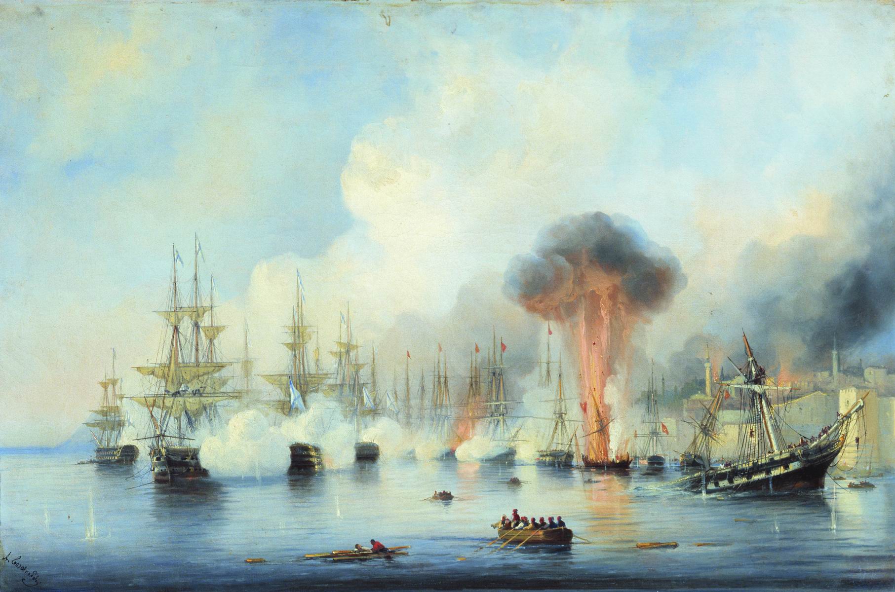 Боголюбов. Синопский бой 18 ноября 1853 года. 1860
