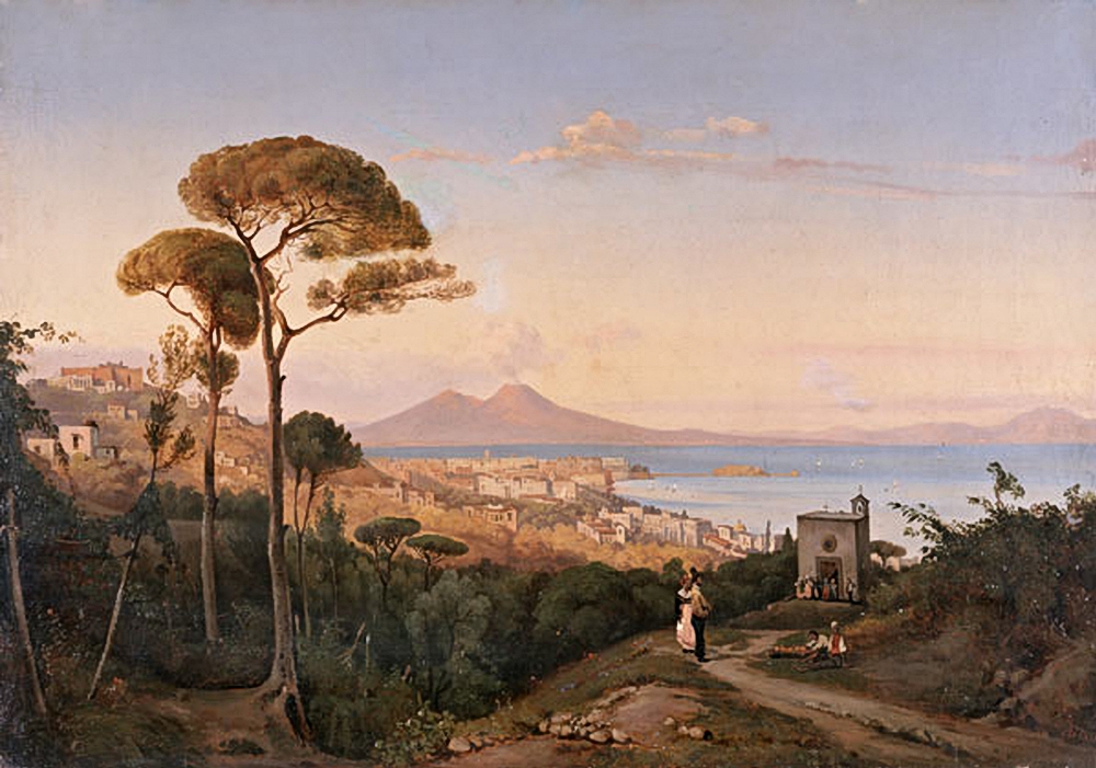 Боголюбов. Вид Неаполя. Италия. 1851