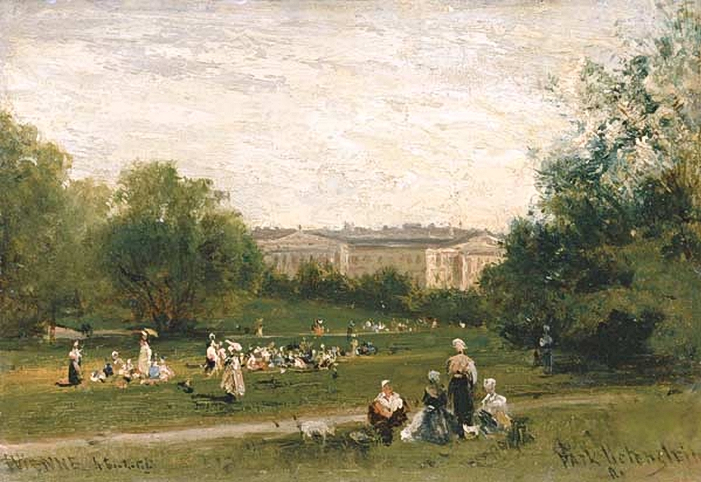 Боголюбов. Парк Лихтенштейн в Вене. 1873