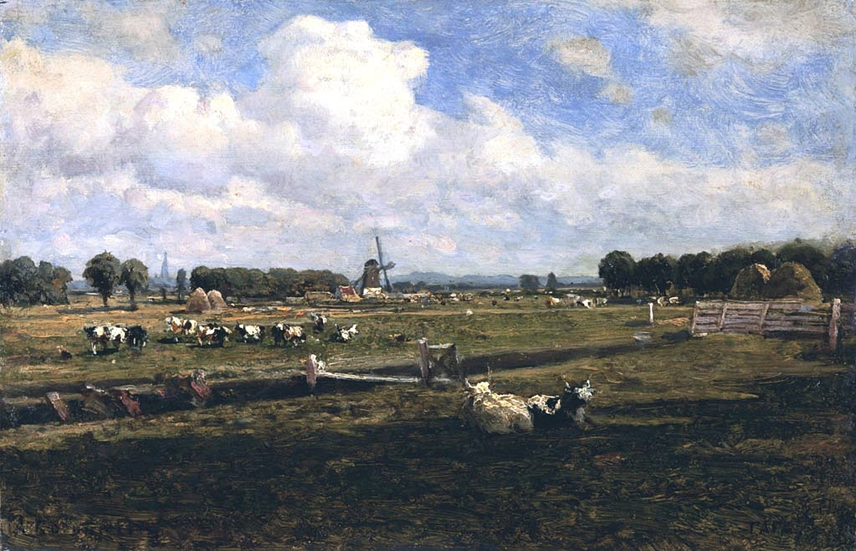 Боголюбов. Вид в окрестностях Гааги. 1870