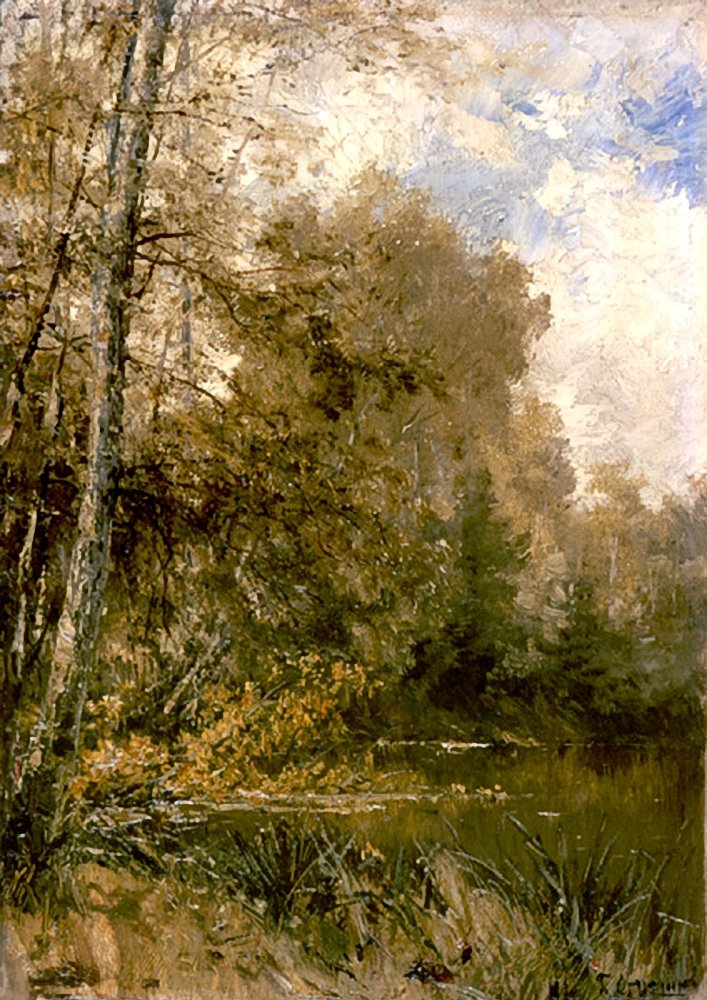 Боголюбов. Осень в селе Глебово-Стрешнево. 1891