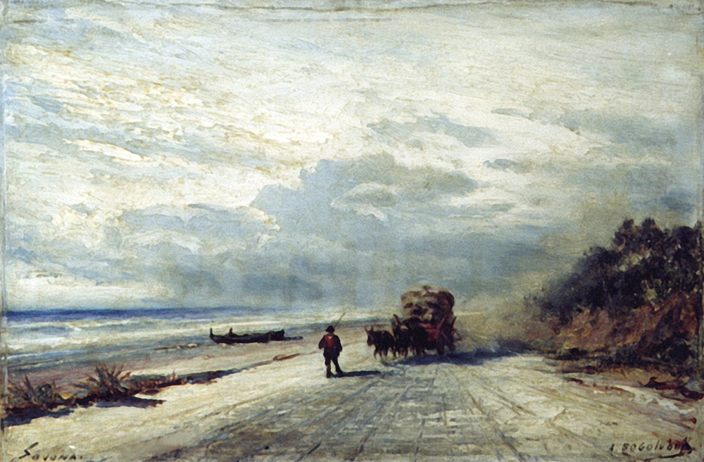 Боголюбов. Дорога в Савону. 1880