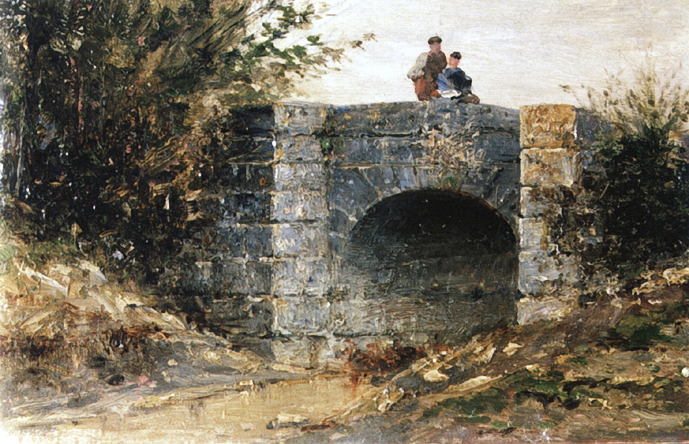 Боголюбов. Мост в Экуане. 1882