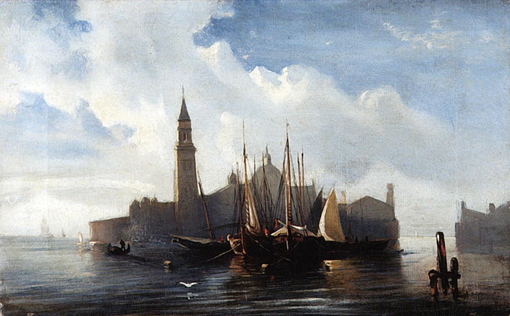 Боголюбов. Вид Венеции. 1850