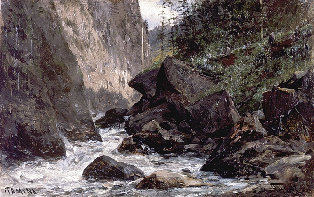 Боголюбов. Река Тамина. Рагац. 1865
