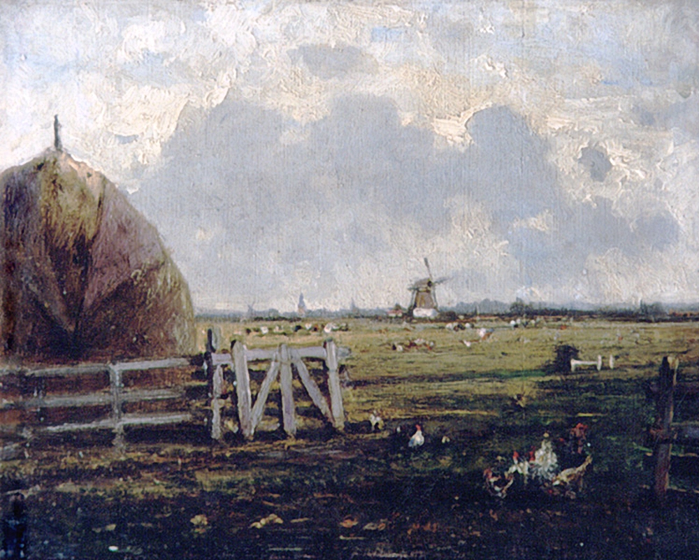 Боголюбов. Сельский вид около Гааги. 1870-е