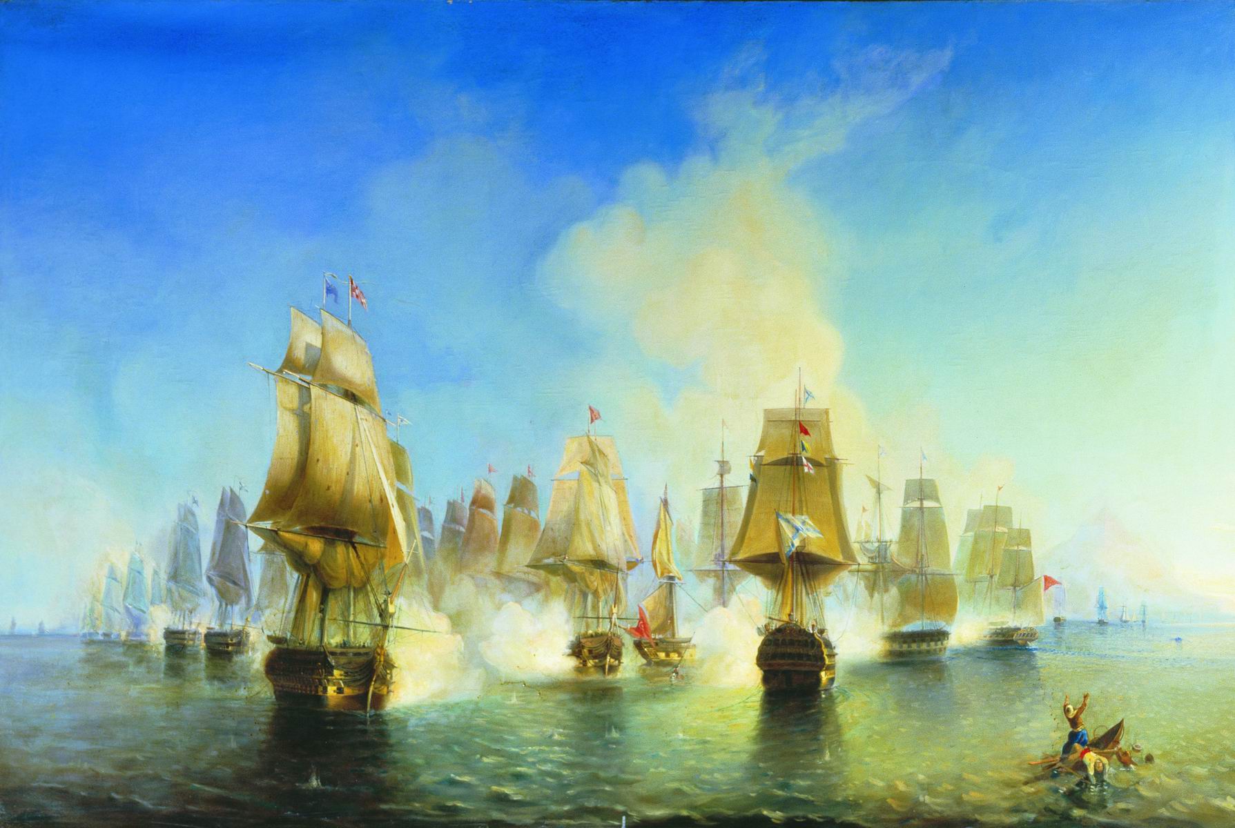 Боголюбов. Афонское сражение 19 июня 1807 года. 1853