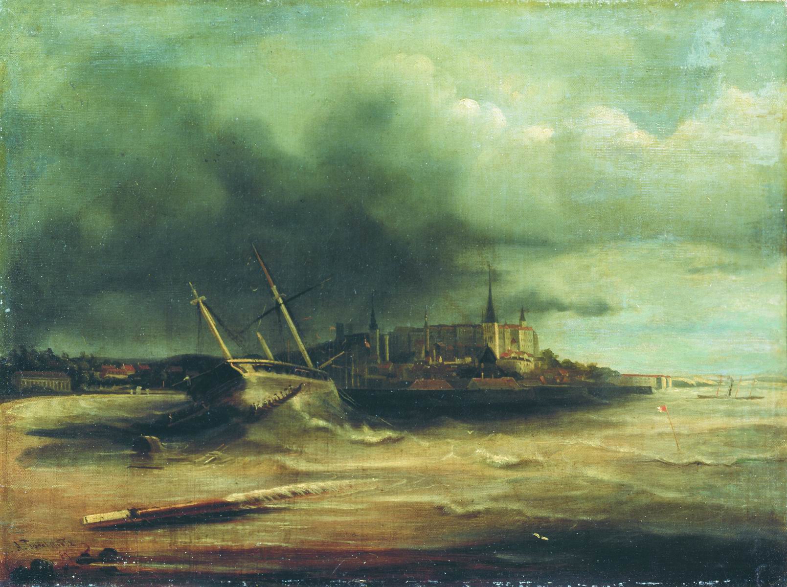 Боголюбов. Буря. 1860