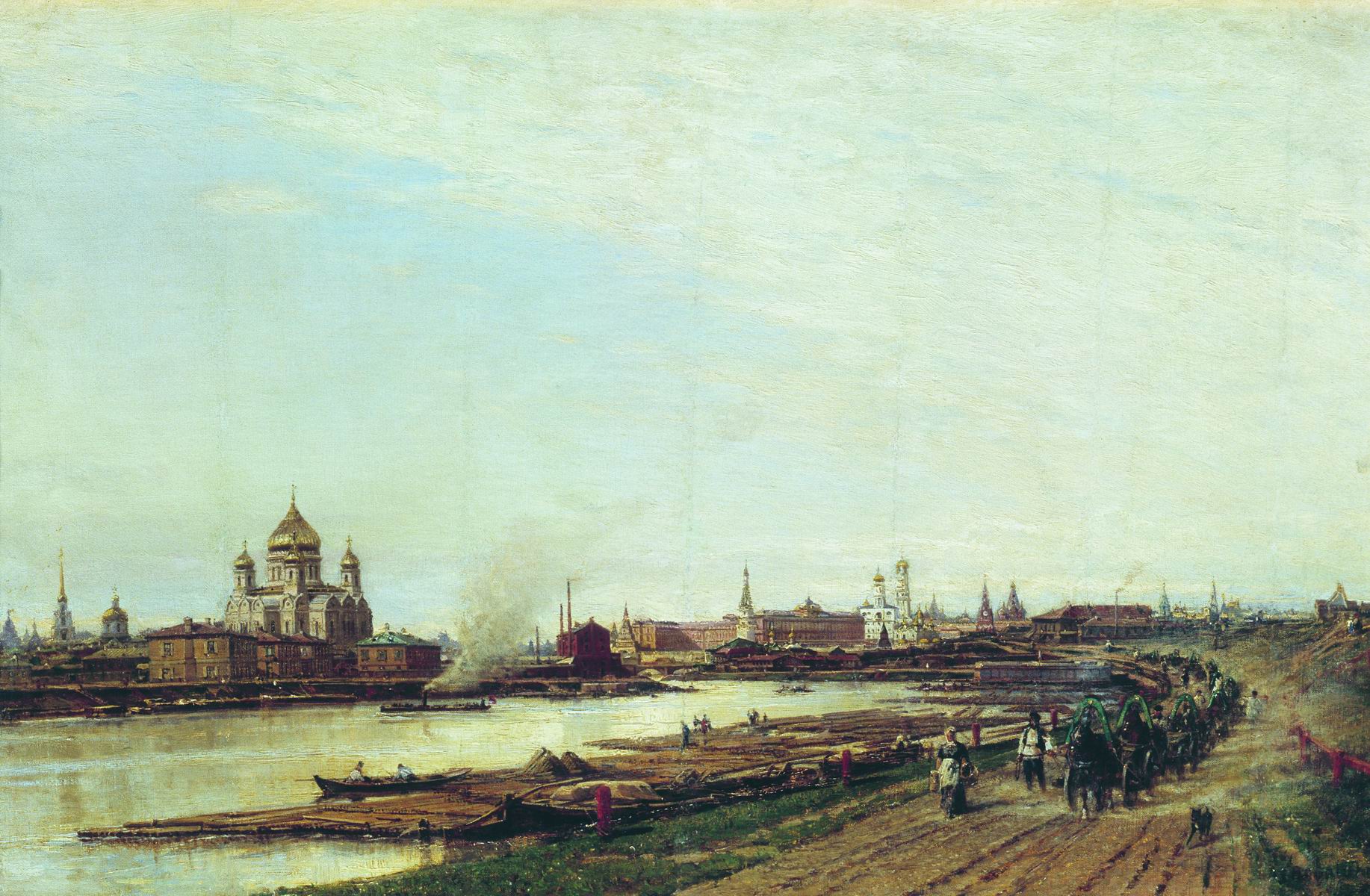 Боголюбов. Вид Москвы с Бабьего городка. 1880-е