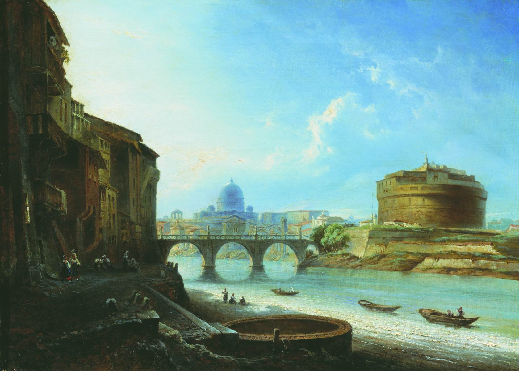 Боголюбов. Замок Св. Ангела в Риме. 1859
