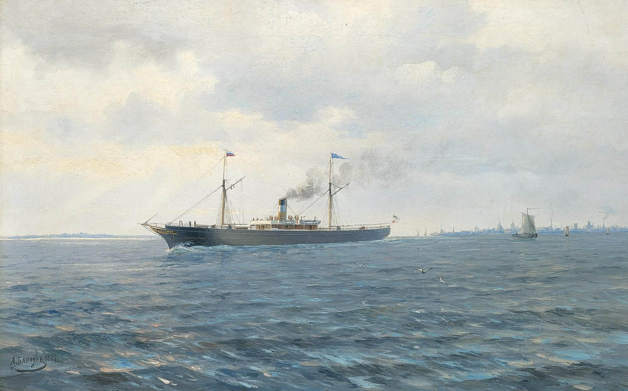 Блинов. Императорский пароход Александр II. 1887