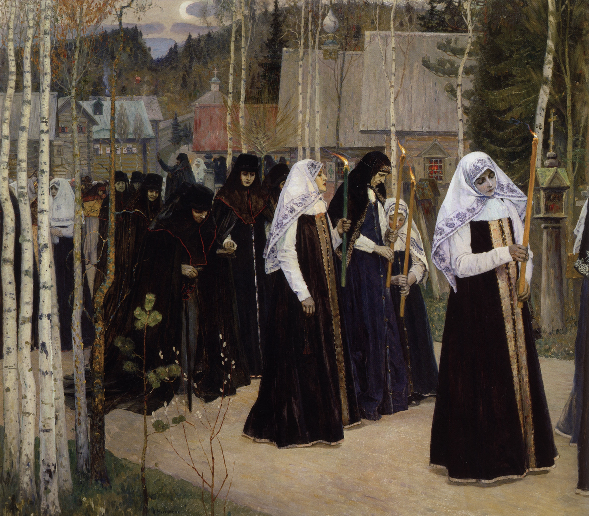 Нестеров М.. Великий постриг. 1898