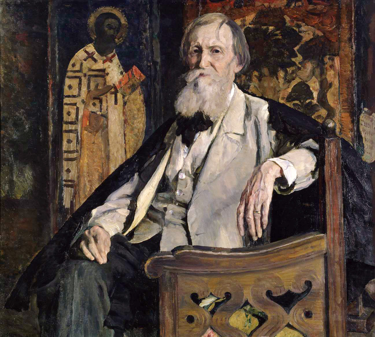 Нестеров М.. Портрет художника В.М.Васнецова. 1925