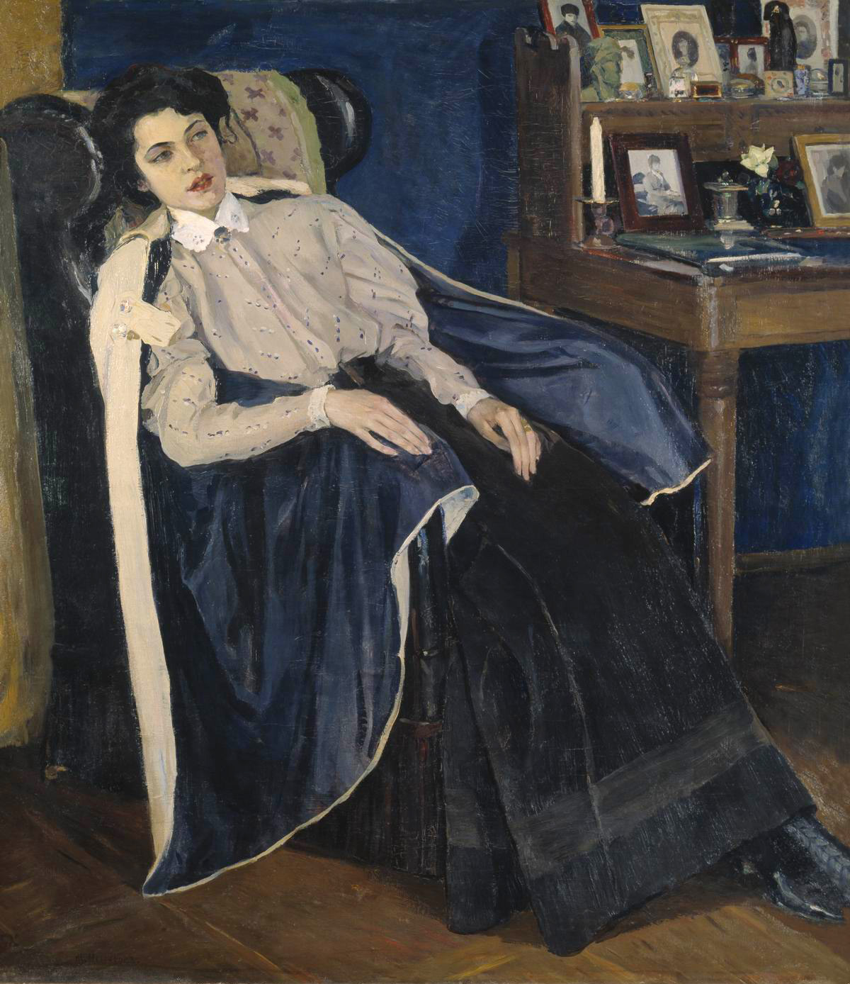 Нестеров М.. Портрет О.М.Нестеровой, дочери художника. 1905