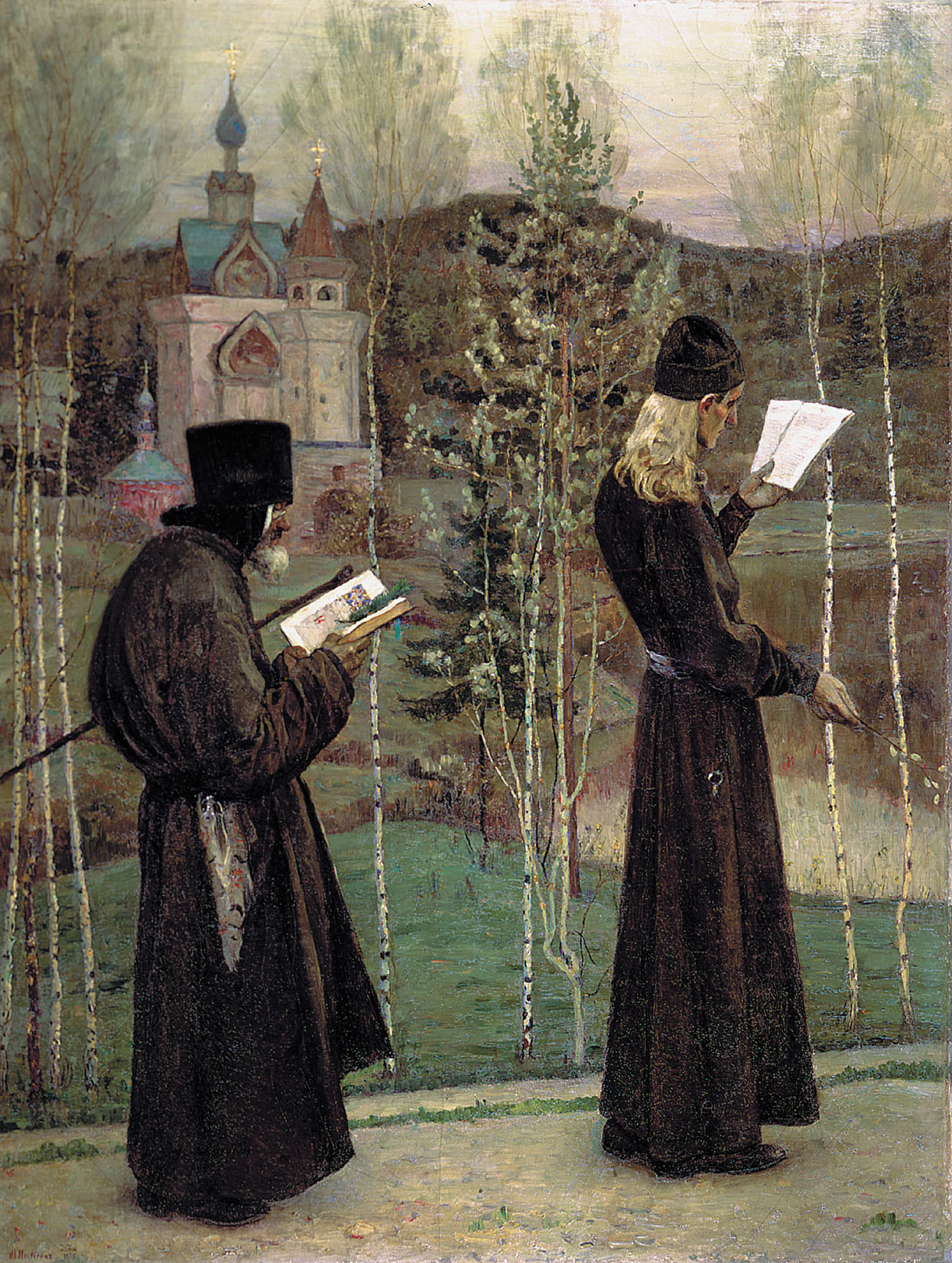 Нестеров М.. Под Благовест. 1895