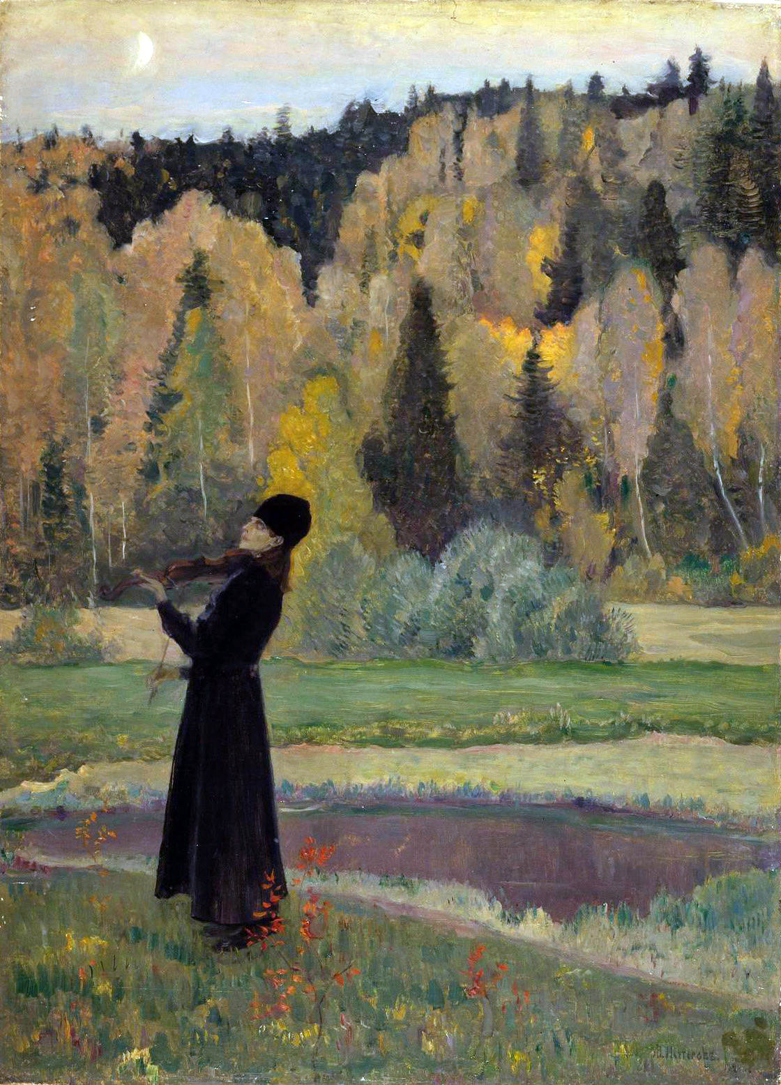 Нестеров М.. Элегия (Слепой музыкант). 1928