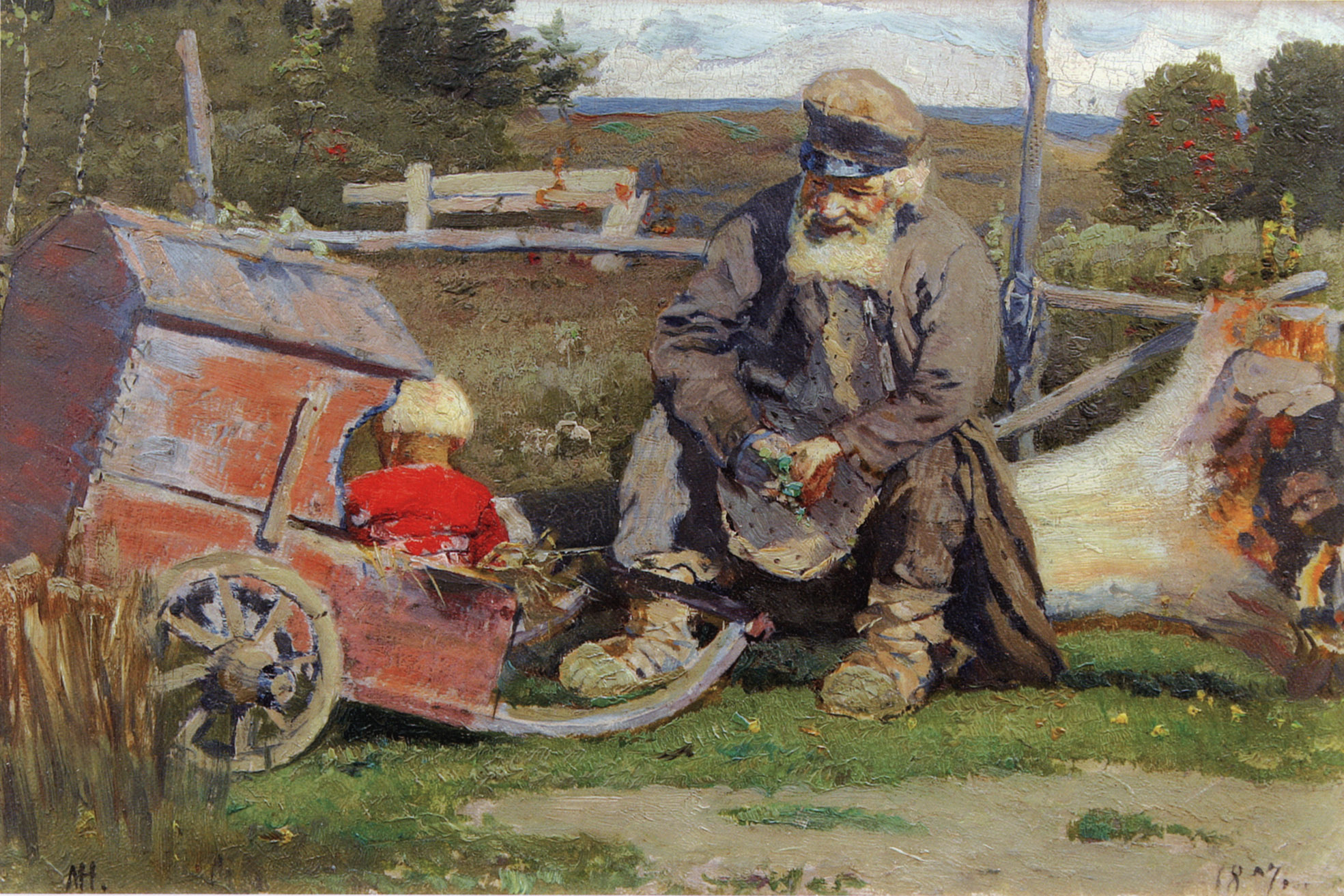 Нестеров М.. Старый да малый. 1887