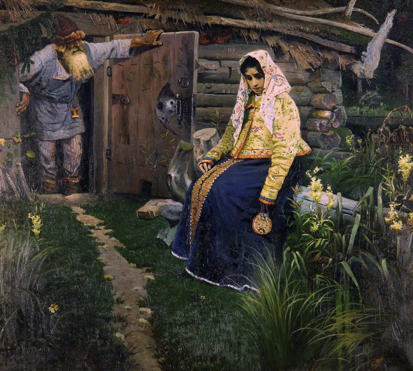 Нестеров М.. За приворотным зельем. 1888