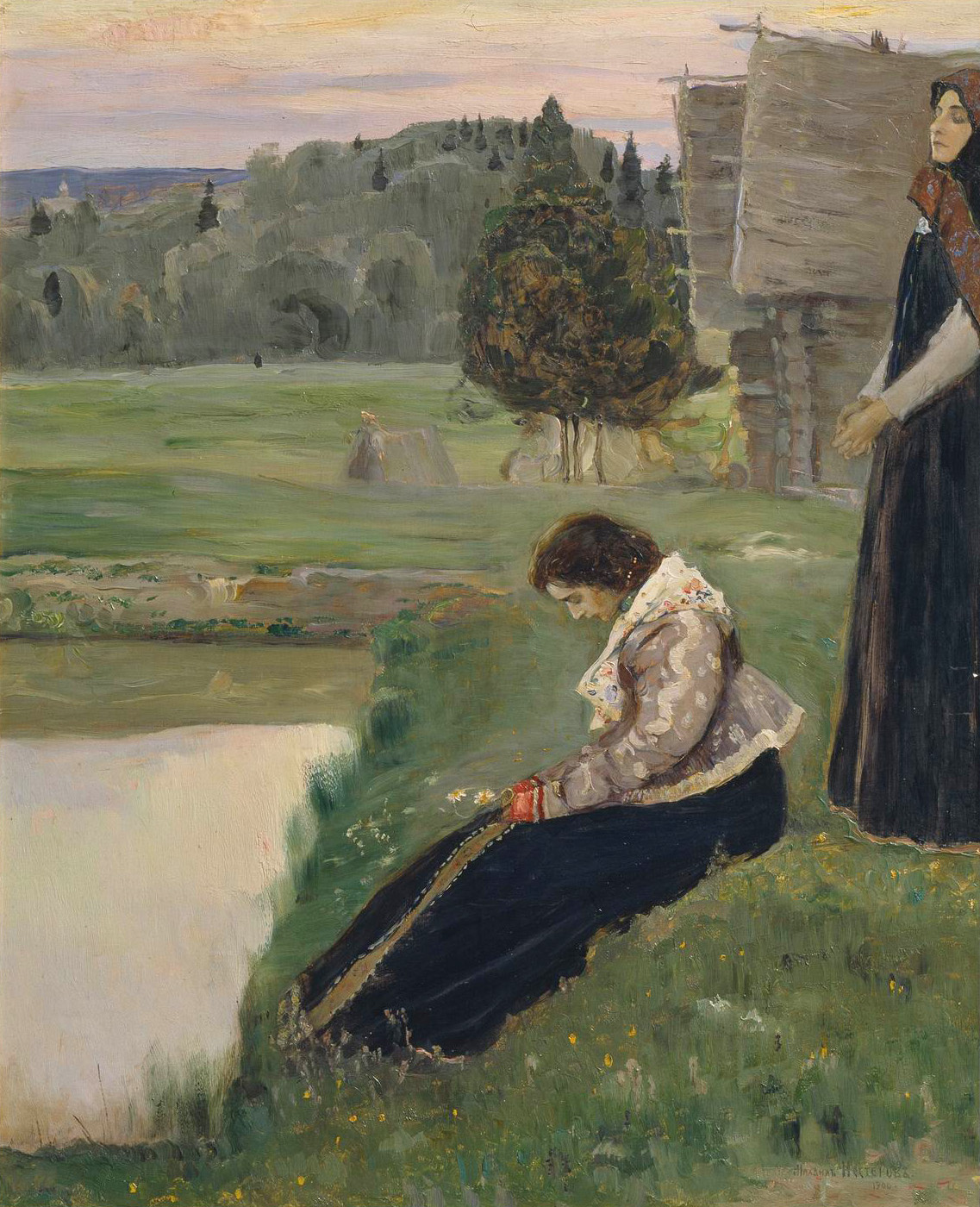 Нестеров М.. Думы. 1900