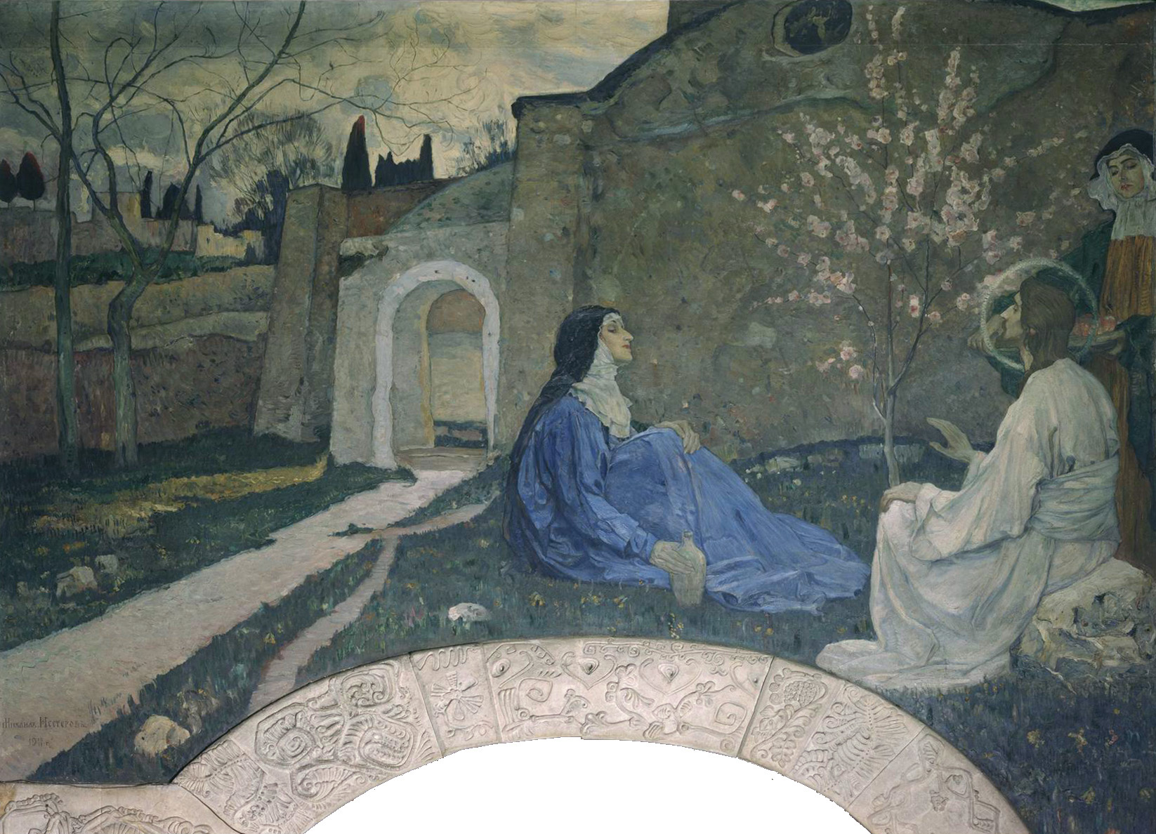 Нестеров М.. Христос у Марфы и Марии. 1908-1911