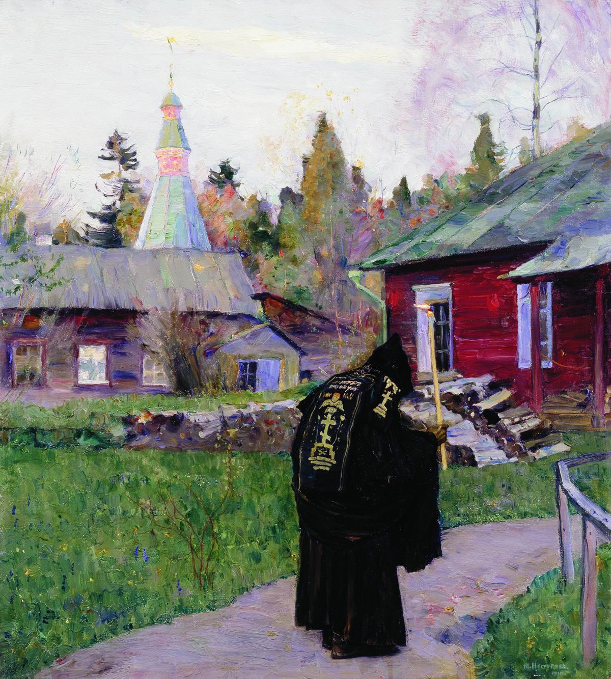 Нестеров М.. Вечерний звон. 1910