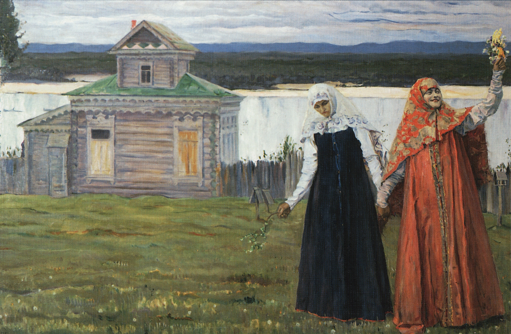 Нестеров М.. В скиту (Сестры). 1916