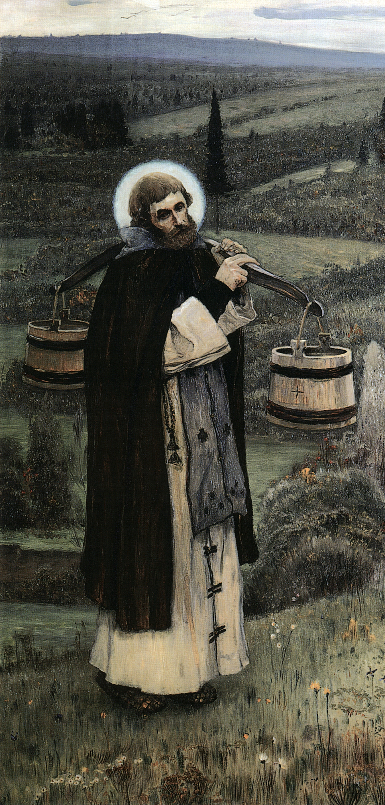 Нестеров М.. Труды преподобного Сергия. 1896-1897