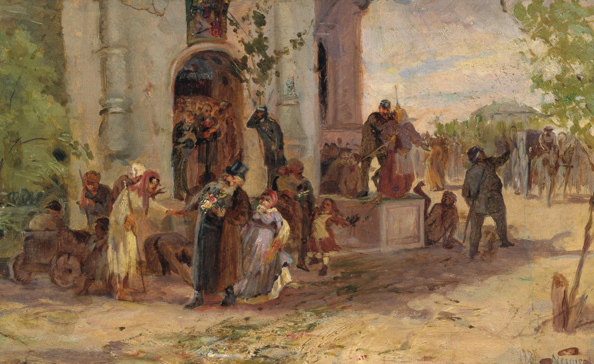 Нестеров М.. Троицын день. 1881