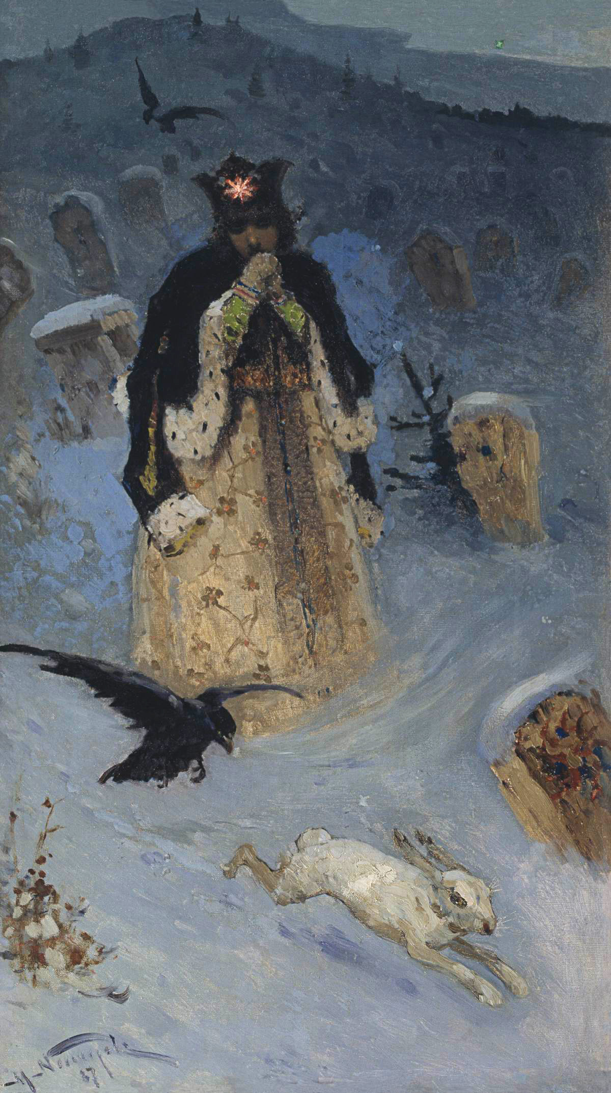 Нестеров М.. Царевна. 1887