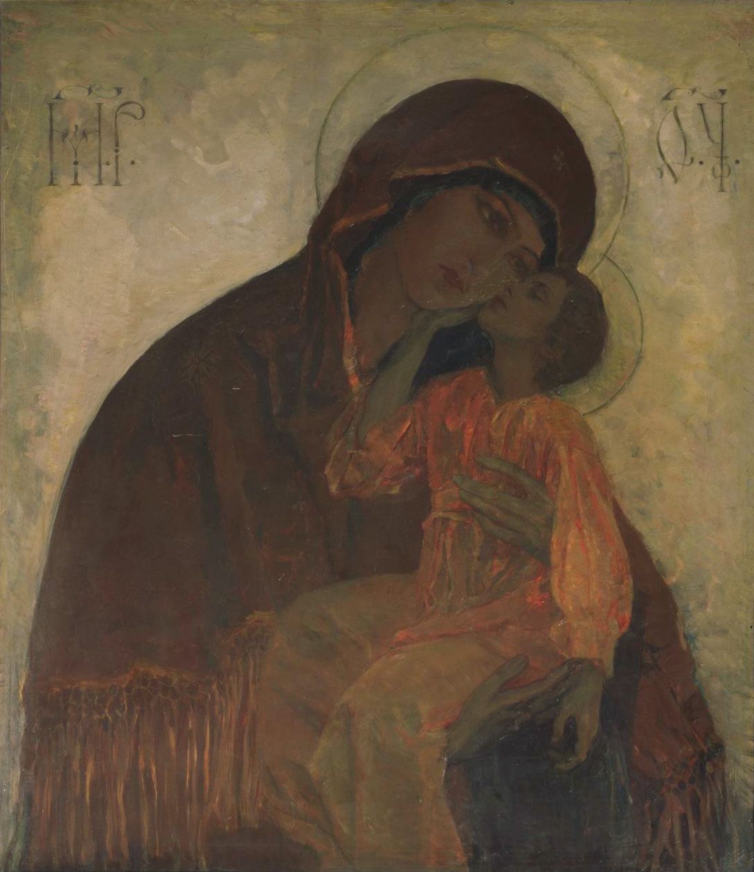 Нестеров М.. Богоматерь Умиление. 1909