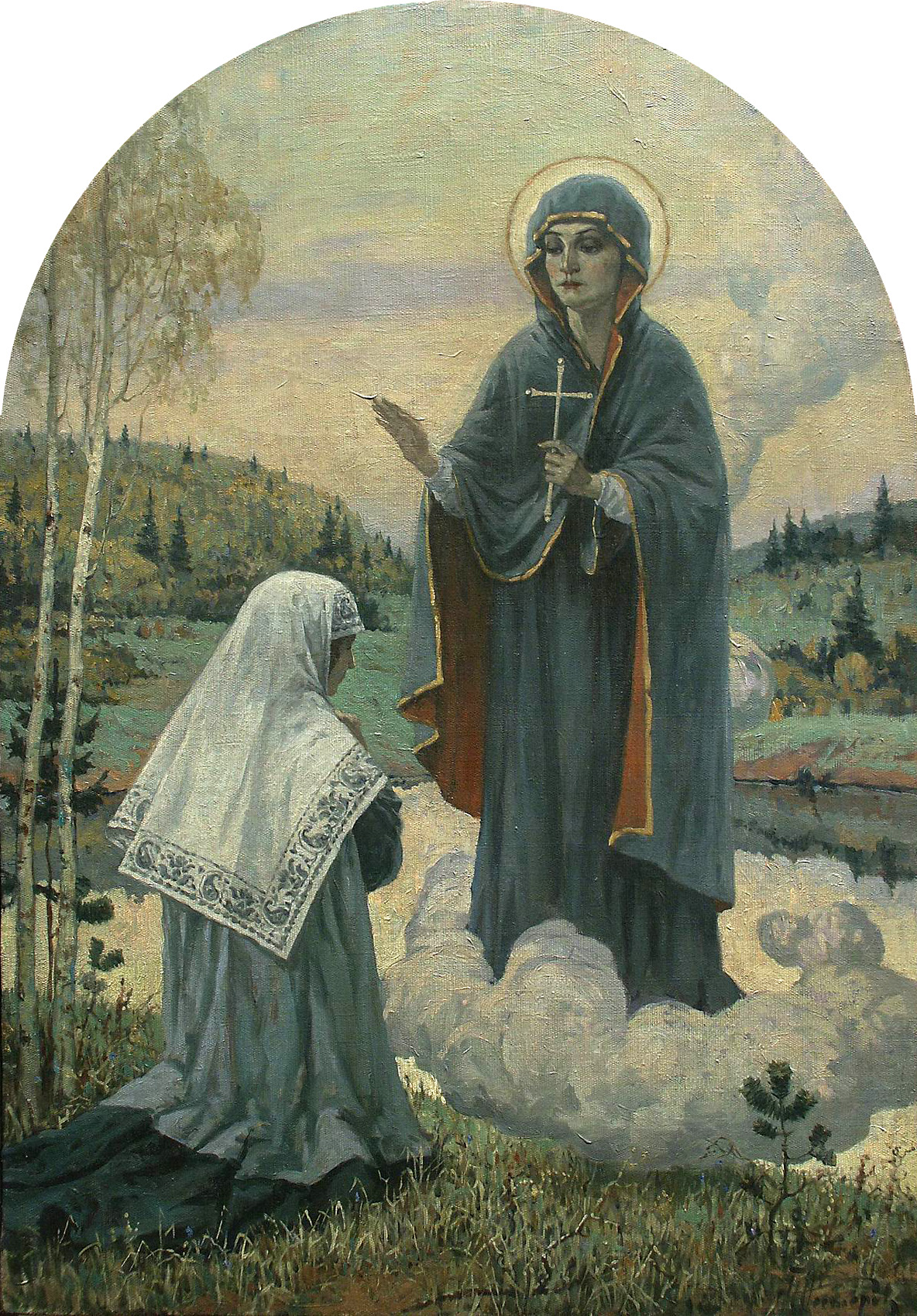 Нестеров М.. Явление Богоматери. 1910-е