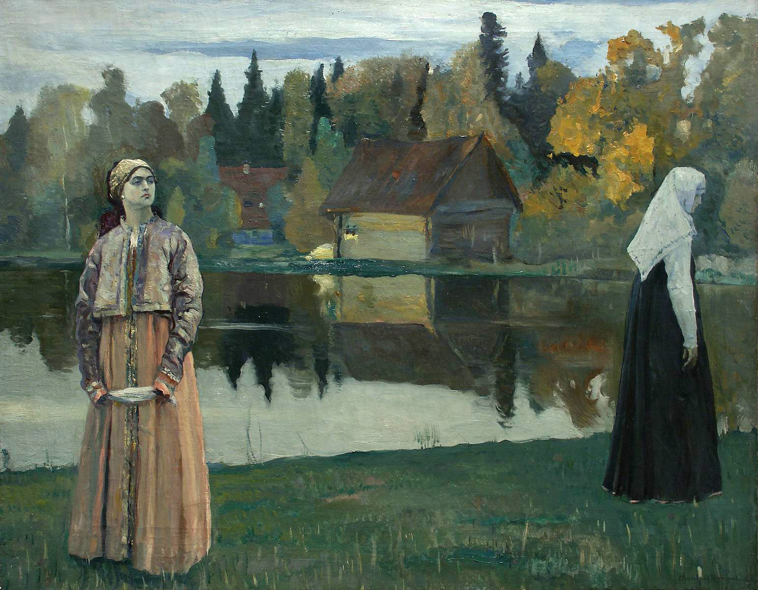Нестеров М.. У озера. 1921