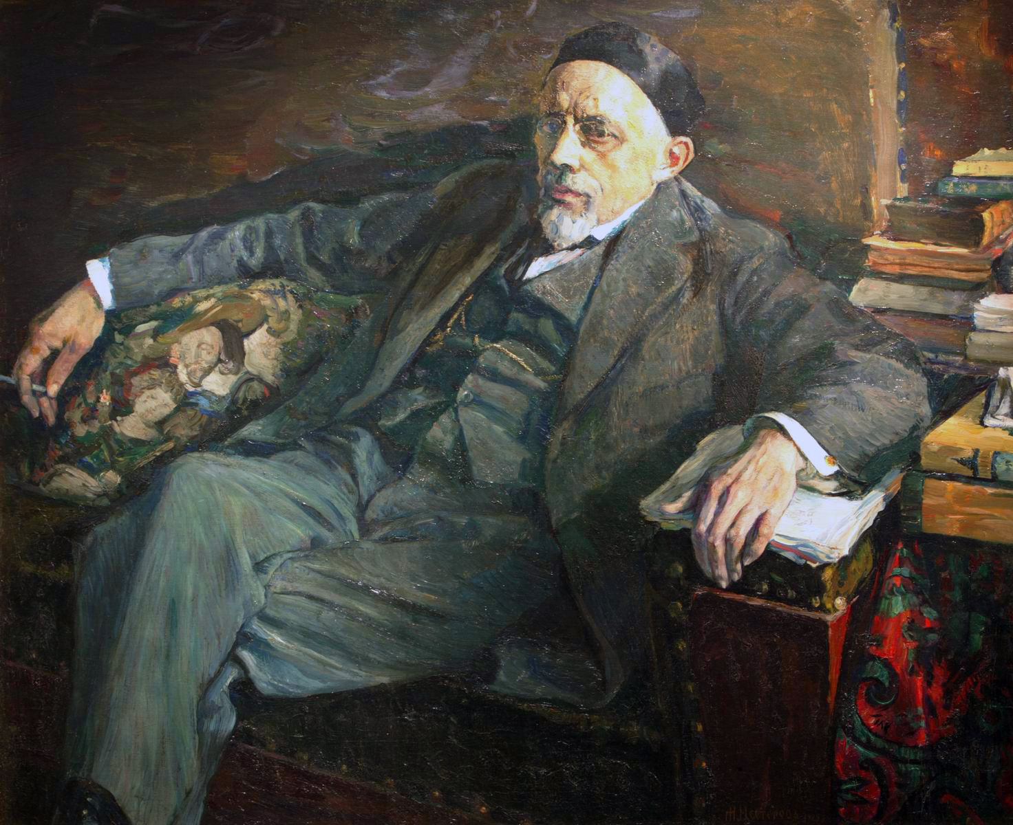 Нестеров М.. Портрет академика А.Н.Северцова. 1925