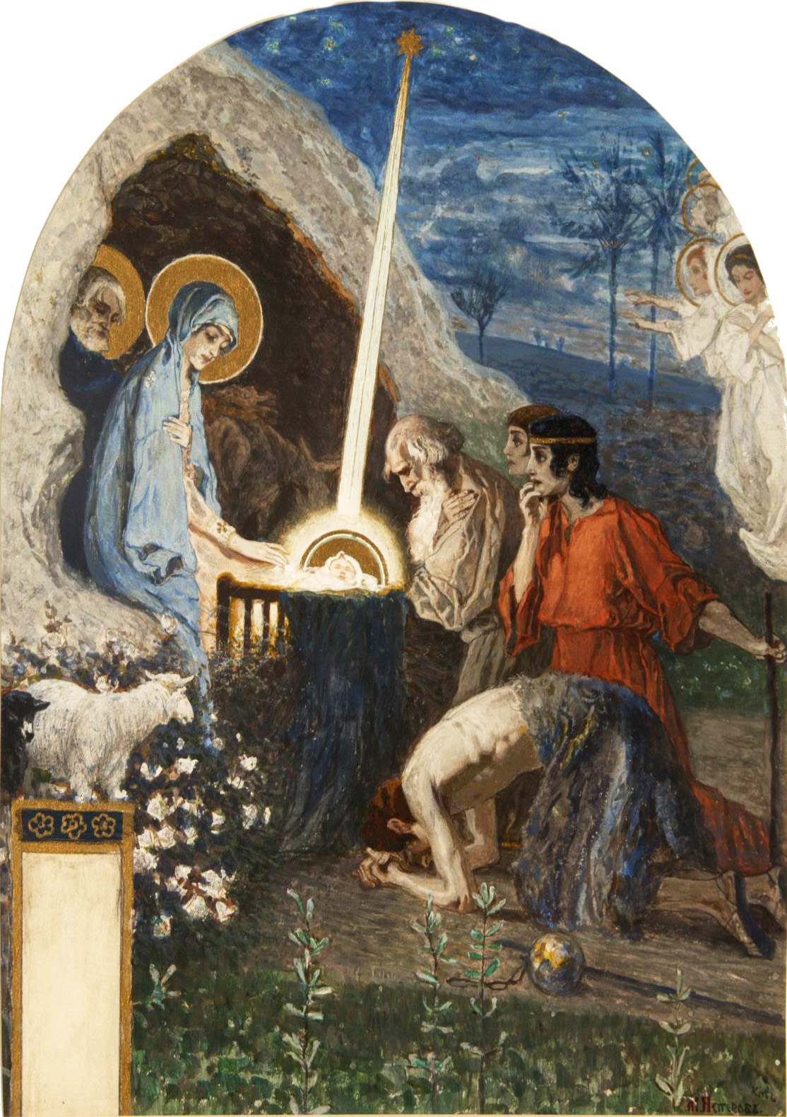 Нестеров М.. Рождество Христово. 1890-1891