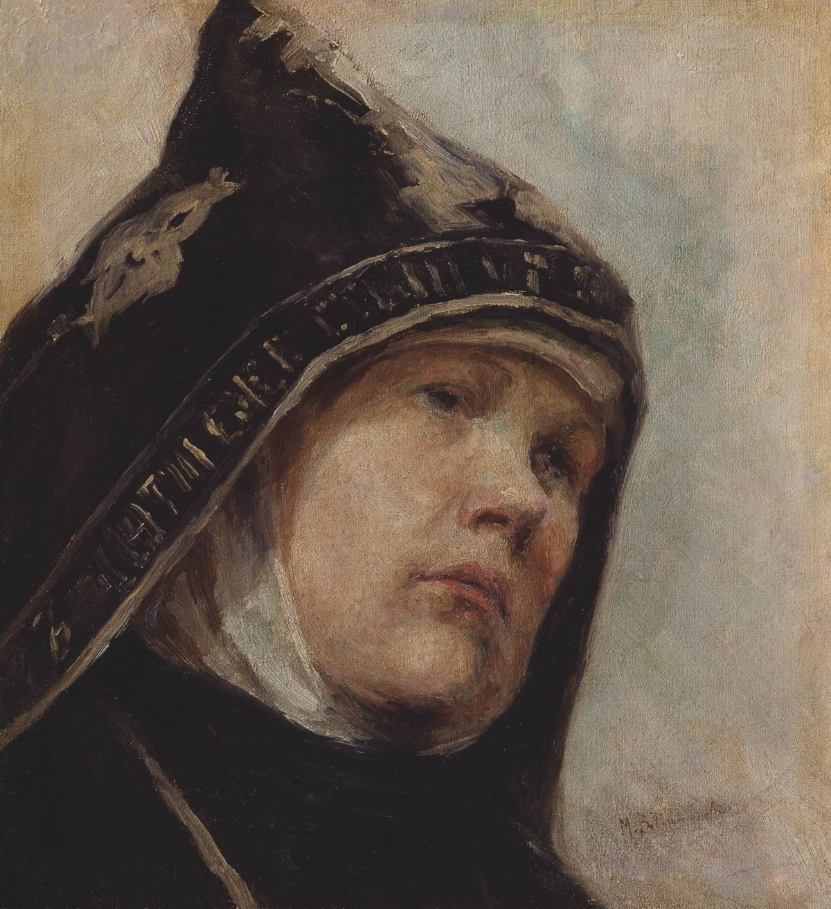 Нестеров М.. Монахиня. 1897-1898