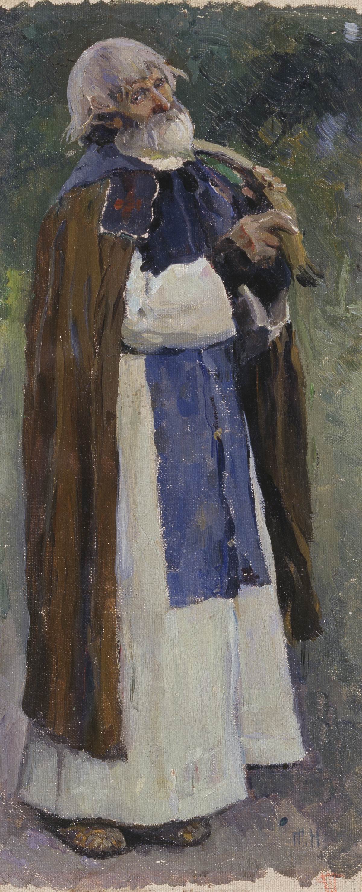Нестеров М.. Вечерний звон (Скитник). 1909