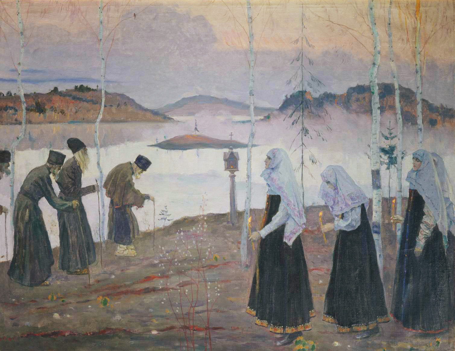 Нестеров М.. Отцы-пустынники и жены непорочны. 1933