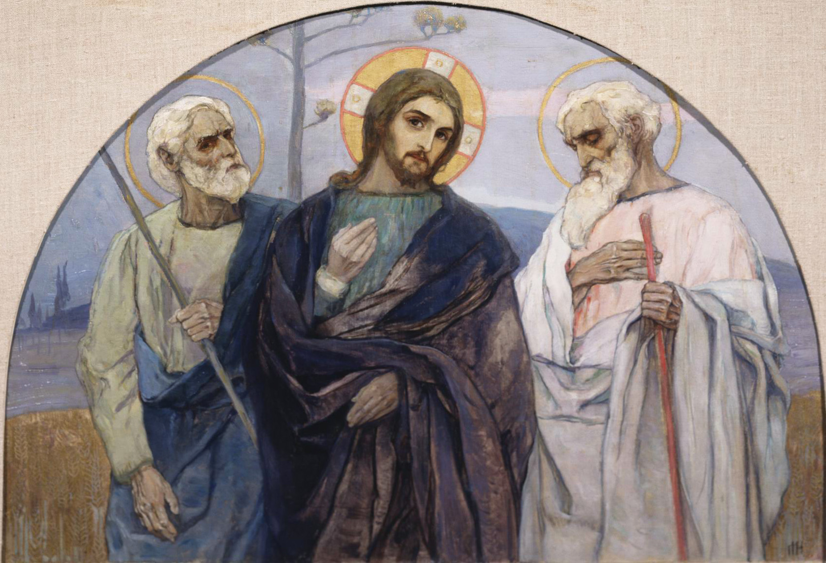 Нестеров М.. На пути в Эммаус. 1897