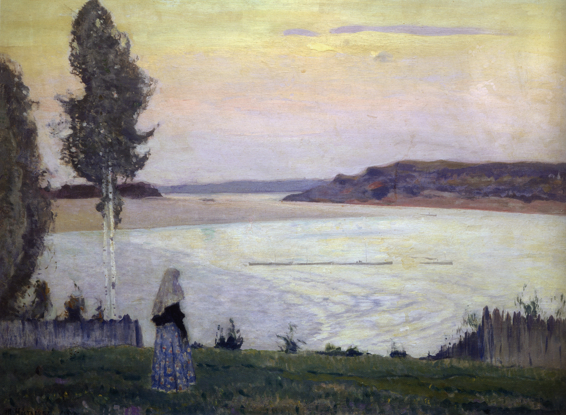 Нестеров М.. На Волге. Одиночество. 1934
