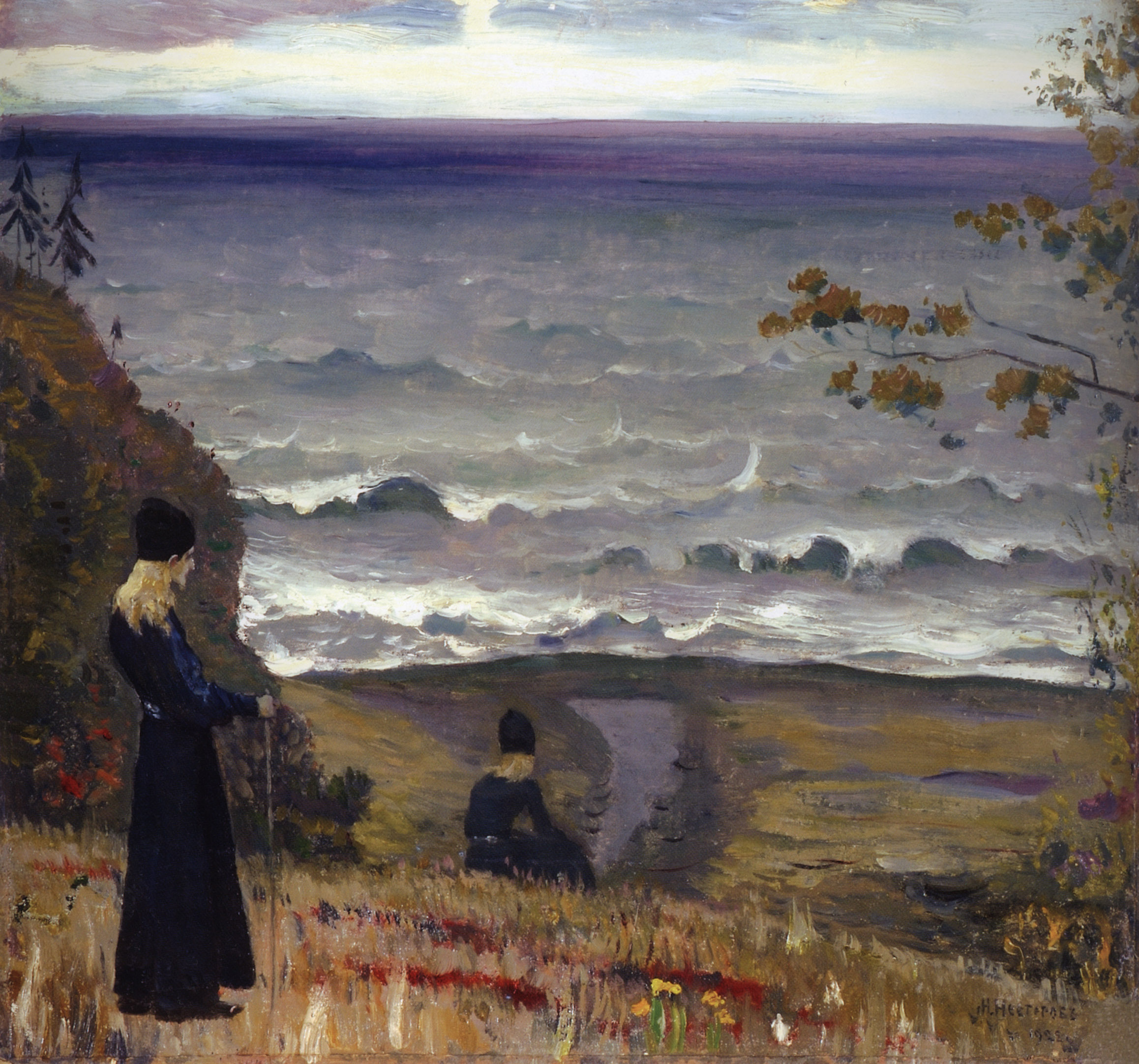 Нестеров М.. На озере. 1922