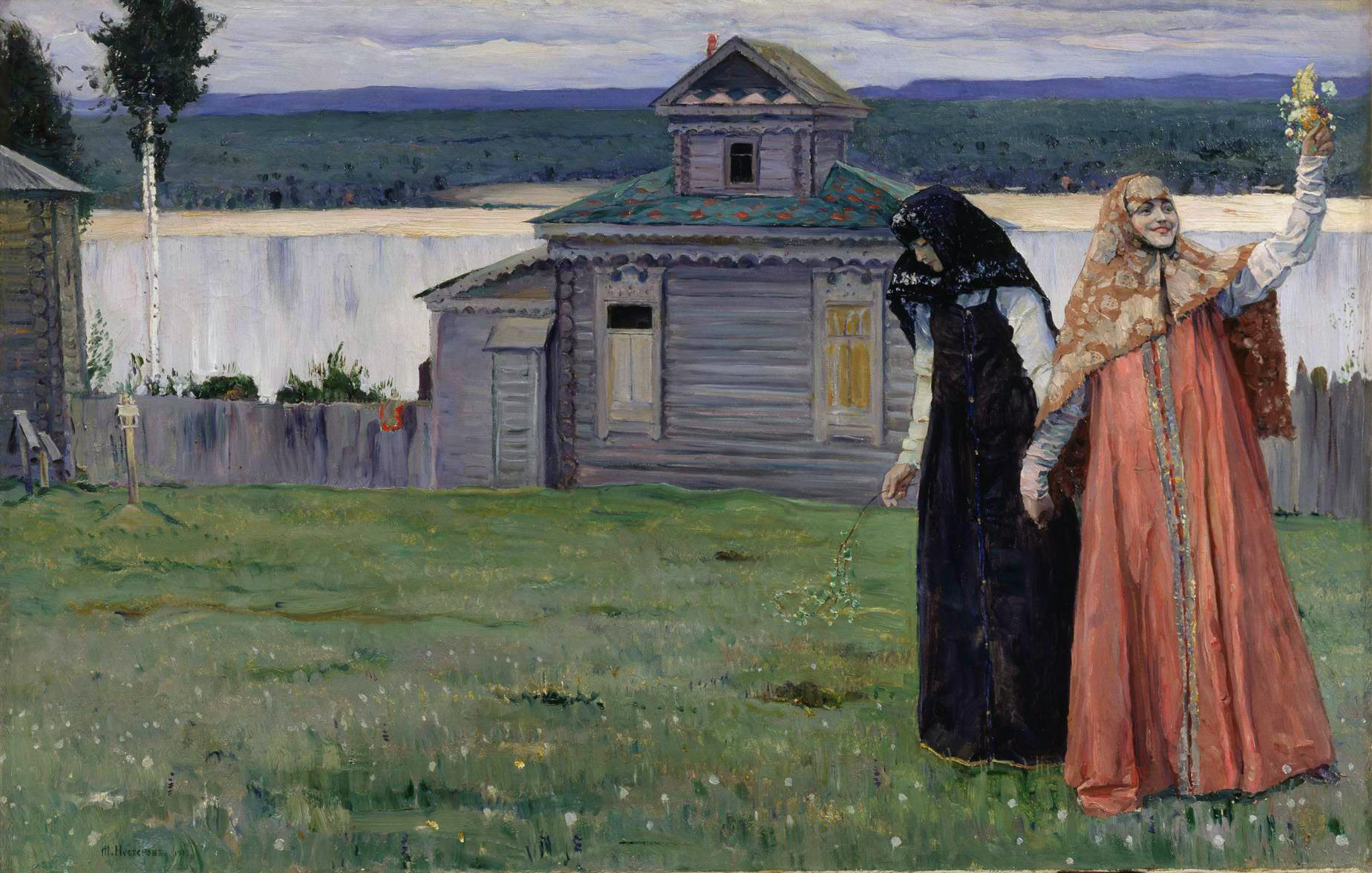 Нестеров М.. В скиту. 1915
