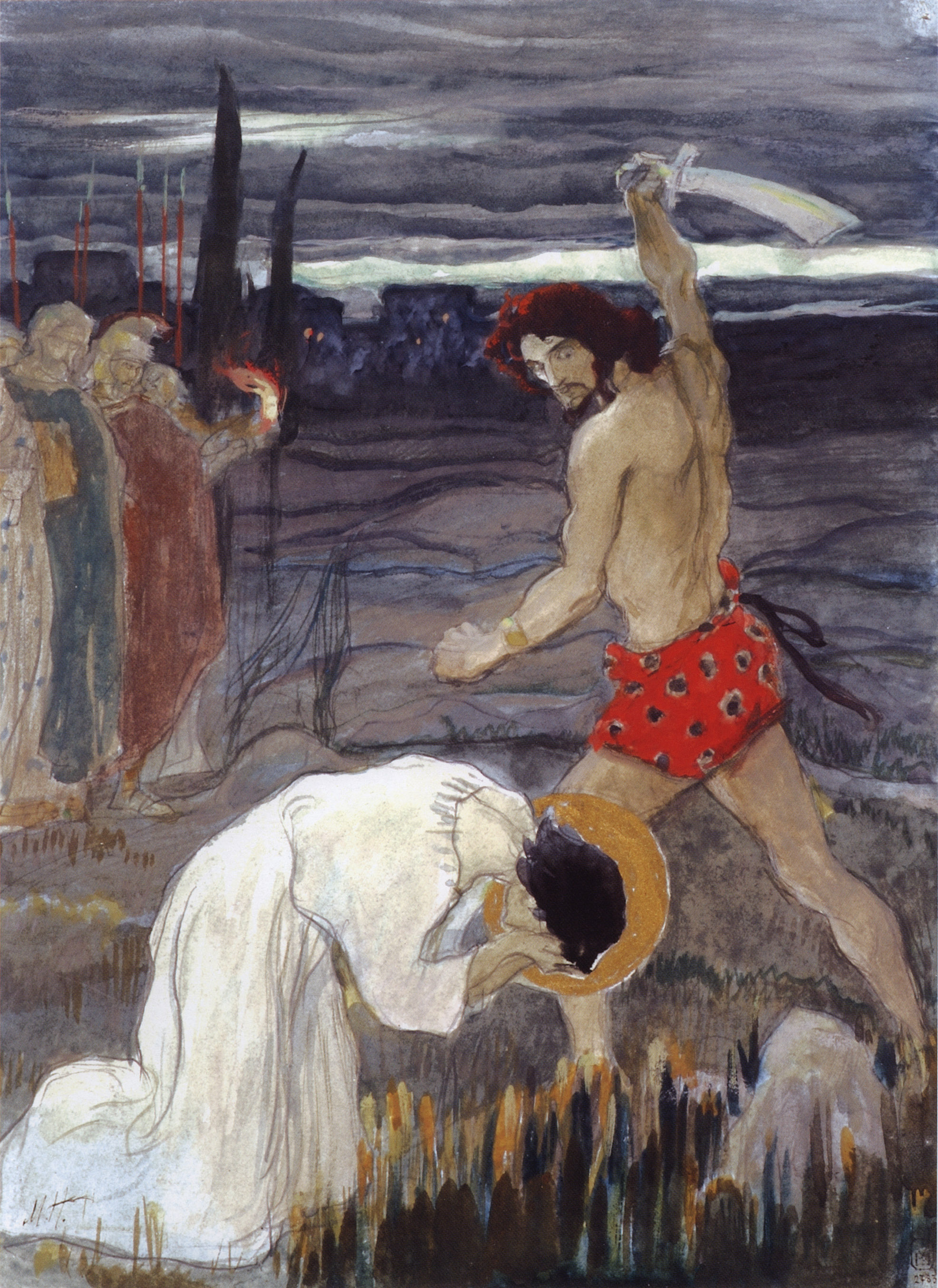 Нестеров М.. Казнь святого Георгия. 1899-1900