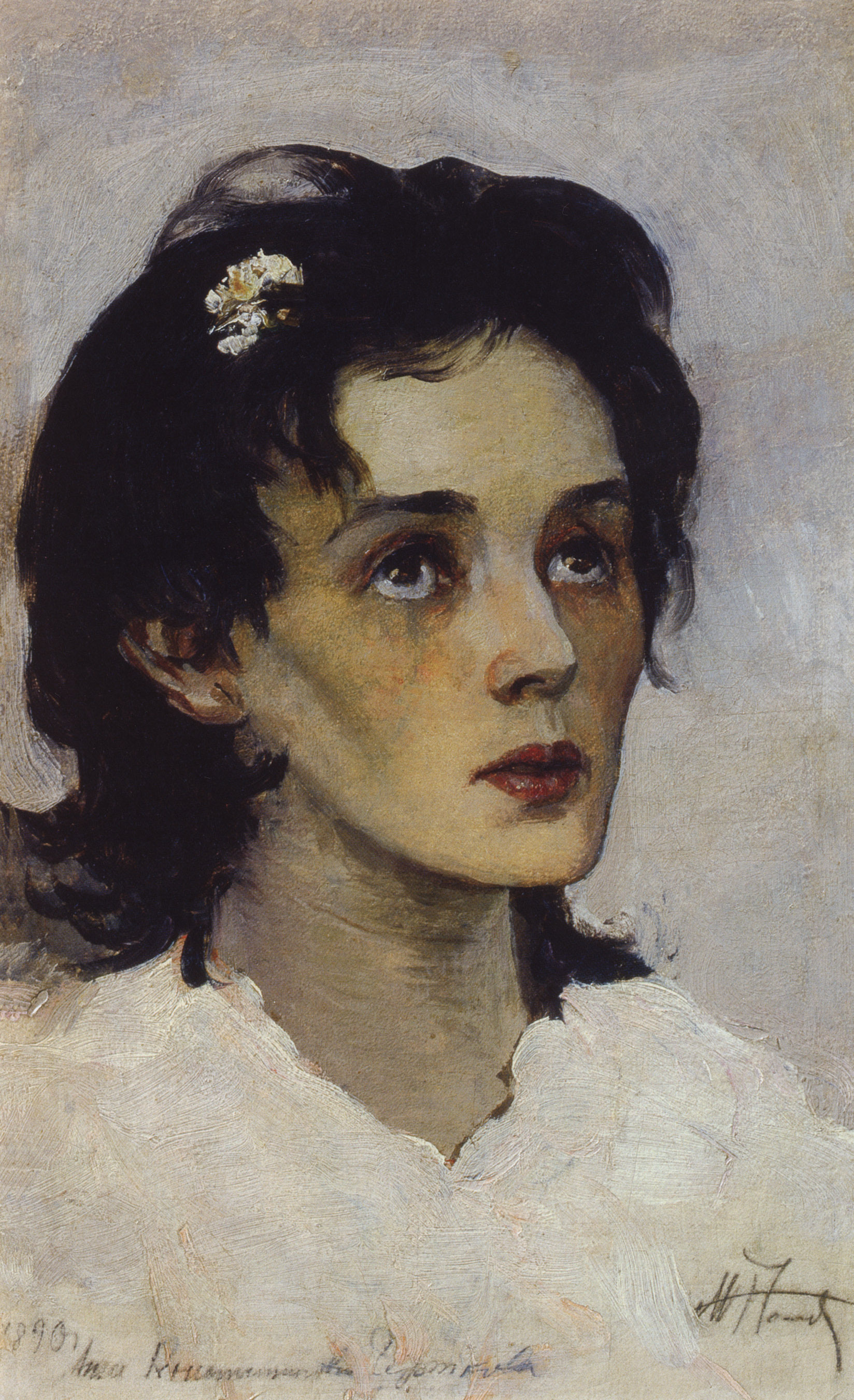 Нестеров М.. Портрет Анны Константиновны Чертковой. 1890