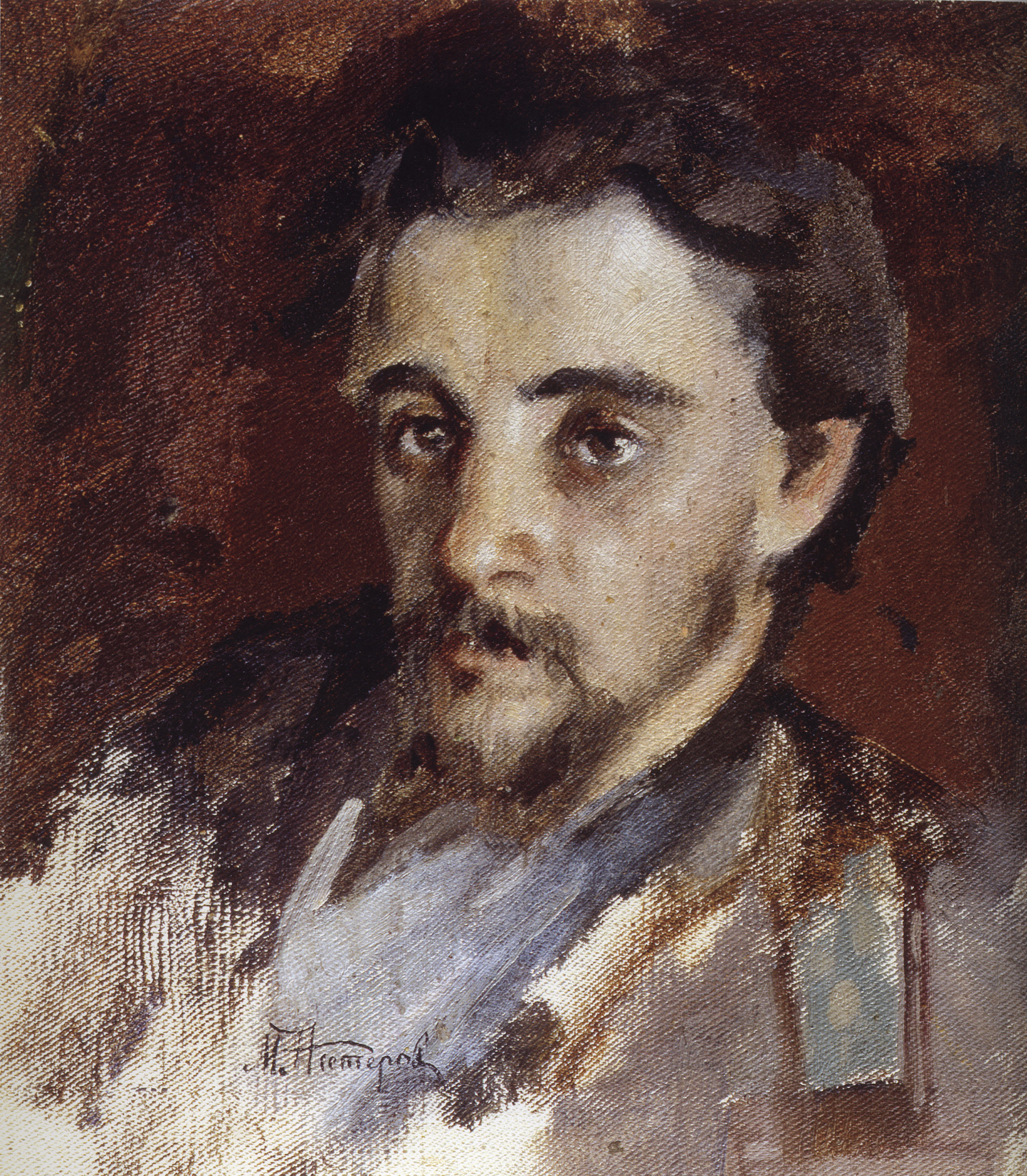 Нестеров М.. Портрет Сергея Алексеевича Коровина. 1886